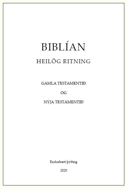 Biblan endurbtt ing